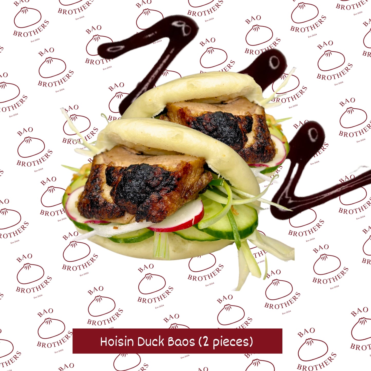 Hoisin Duck Baos (2 pieces)