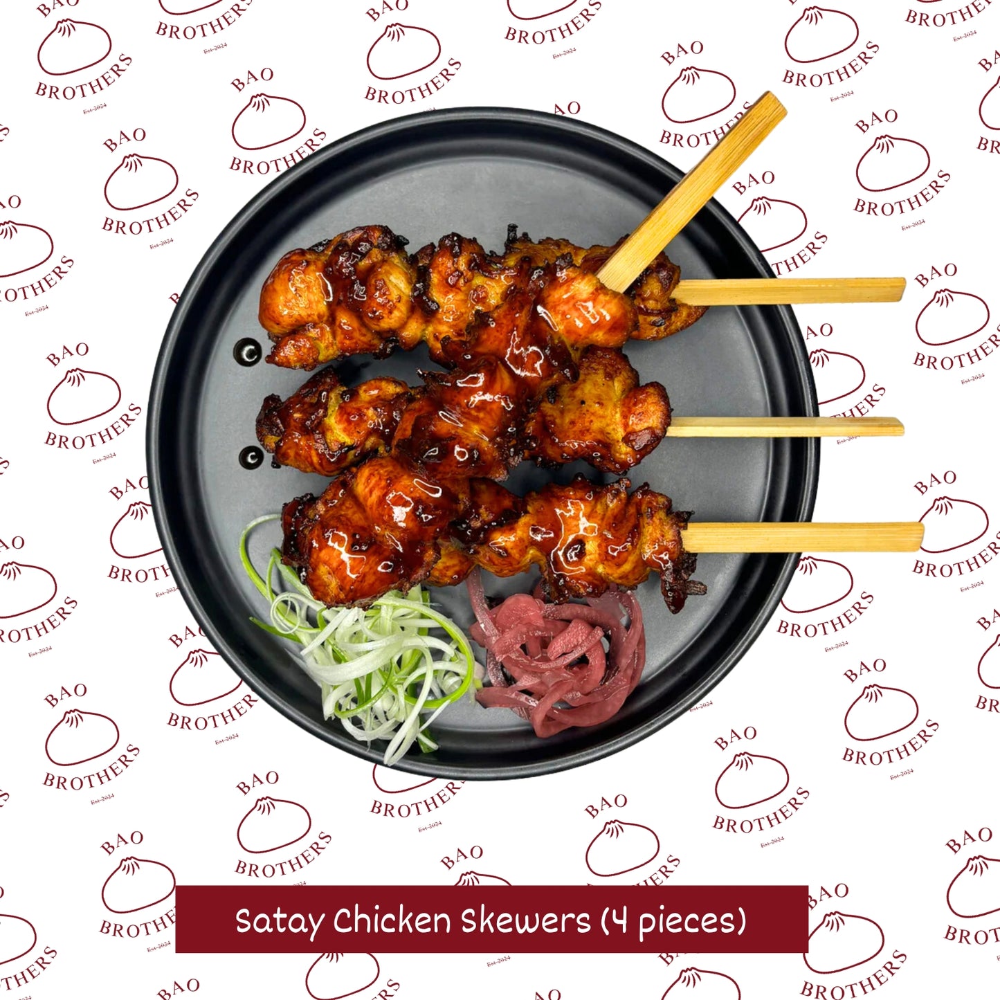 Satay Chicken Skewers (4 pieces)