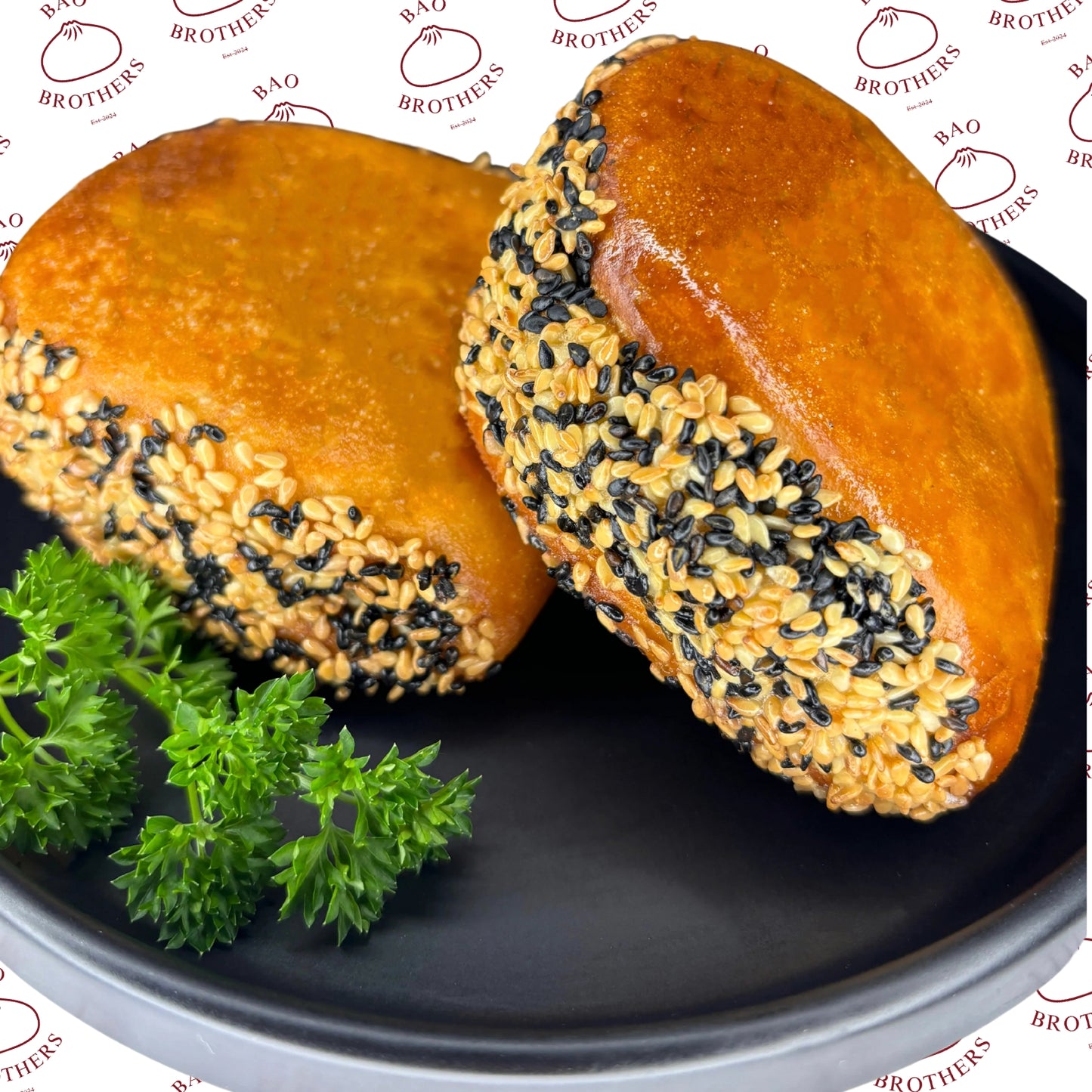 Sesame King Prawn Baos (2 pieces)