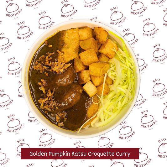 Golden Pumpkin Katsu Croquette Curry